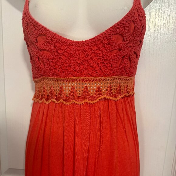 Robe Longue Orange - Picture 1 of 3